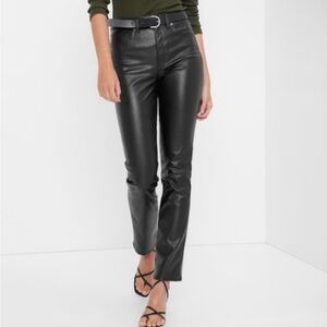NWT Gap Faux Black Leather Pants, size 28